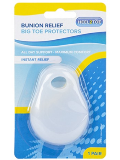 HEELE 2 TOE:1 PAIR OF BUNION RELIEF TOE PROTECTORS