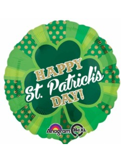 ANAGRAM 17" HAPPY ST PATRICK'S DAY DOTTY HELIUM FOIL BALLOON