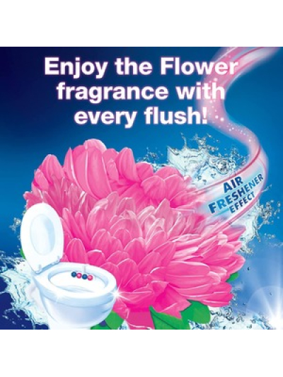 BLOO  POWER ACTIVE FLOWERS TOILET RIM BLOCK 50G
