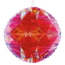 25CM RED IRID FOIL HONEYCOMB BALL