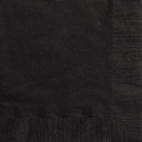 UNIQUE MIDNIGHT BLACK LUNCH NAPKINS PK20