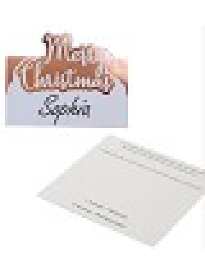 NEVITI 10 X TRIVIA PLACE CARDS MERRY CHRISTMAS ROSE GOLD FOIL