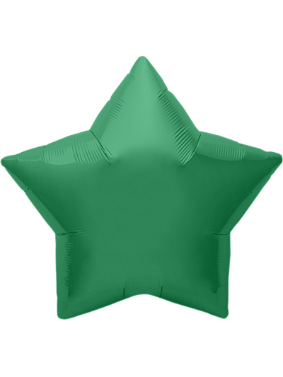 UNIQUE 20" STAR GREEN FOIL BALLOON