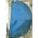 SILVER LUREX ON BLUE CRYST NET PK25