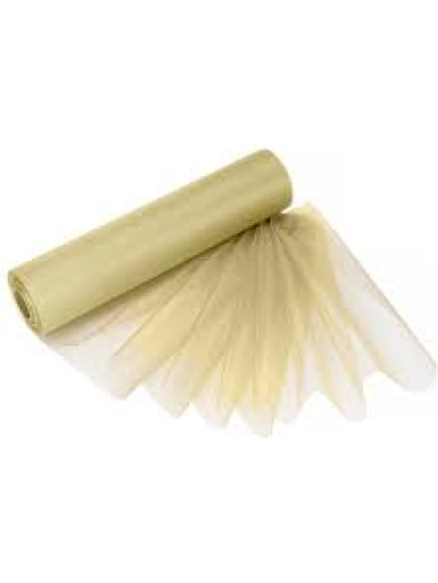 CLUB GREEN ORGANZA SHEER ROLL 29CMX25M IVORY