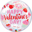 QUALATEX VALENTINES 22" SINGLE BUBBLE