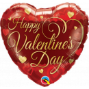 QUALATEX 18" CLASSIC SCRIPT VALENTINES FOIL