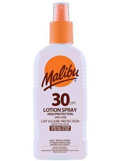 MALIBU 200ML SPF 30 LOTION SPRAY