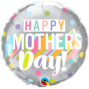 QUALATEX 18" HAPPY MOTHERS DAY BIG PASTEL MICROFOIL BALLOON