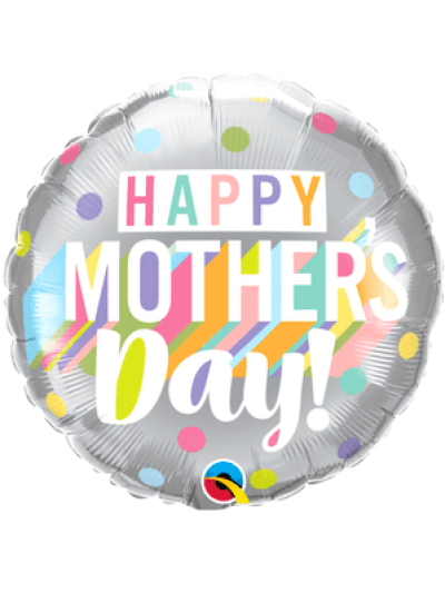 QUALATEX 18" HAPPY MOTHERS DAY BIG PASTEL MICROFOIL BALLOON
