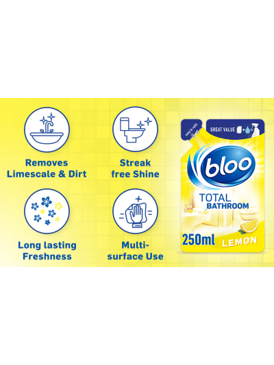 BLOO TOTAL BATHROOM REFILL LEMON 250ML