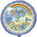 UNIQUE 18" HAPPY RETIREMENT FOIL BALLOON