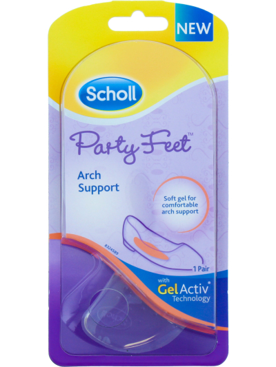 SCHOLL PARTY FEET ARCH SUPPORT WITH GEL ACTIVE TECHNOLOGY