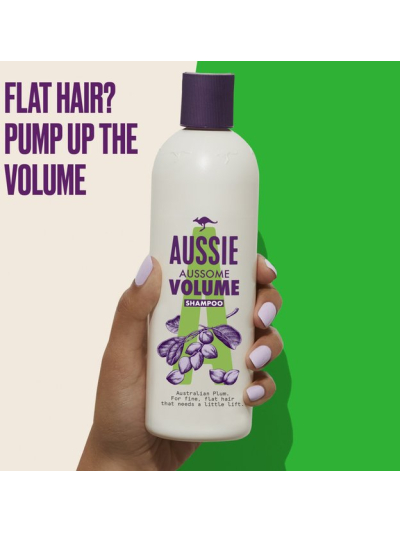 AUSSIE AUSSOME VOLUME SHAMPOO, 300ML