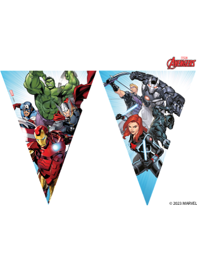 MARVEL'S AVENGERS TRIANGLE FLAG BANNER