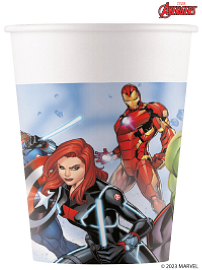 MARVEL'S AVENGERS PAPER CUPS 200ML PK8