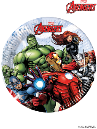 MARVEL'S AVENGERS PAPER PLATES 23CM PK8