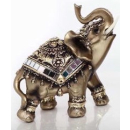 GOLD ELEPHANT DECO ORNAMENT FIGURINE (Right Facing)