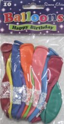 SIMON ELVIN HPY BDAY BALLOONS PK10