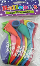 S/ELVIN AGE 40 BALLOONS PK10