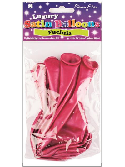 SIMON ELVIN SATIN BALLOONS FUCHSIA PK8