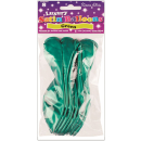 S/ELVIN SATIN BALLOONS GREEN PK8