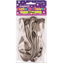 SIMON ELVIN SATIN BALLOONS SILVER PK8