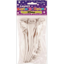 SIMON ELVIN SATIN BALLOONS WHITE PK8