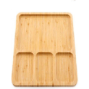 RECTANGULAR 4 SECTION BAMBOO TRAY LARGE