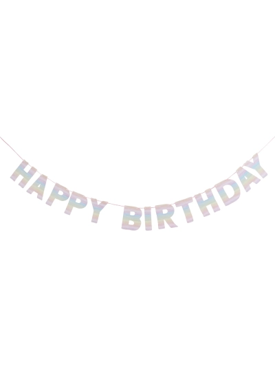 ECO RAINBOW HAPPY BIRTHDAY BANNER