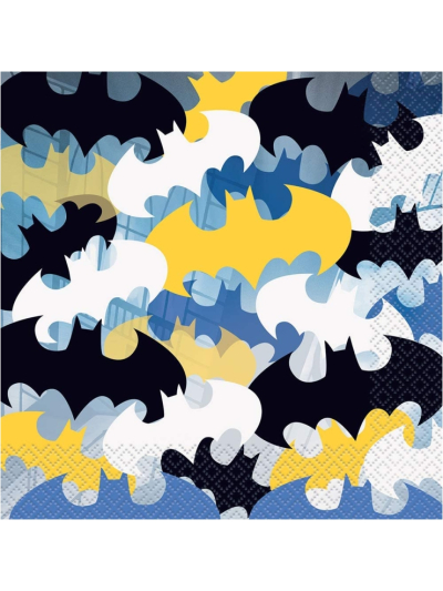 UNIQUE BATMAN LUNCH NAPKINS PK16