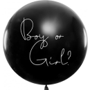 GENDER REVEAL BOY OR GIRL  WHITE PINK CONFETTI