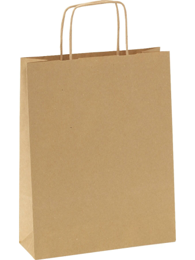 LARGE BROWN CRAFT BAGS PK2