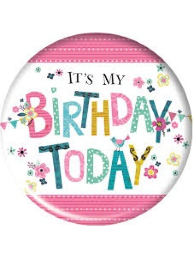 SIMON ELVIN JUMBO BADGE HAPPY BDAY