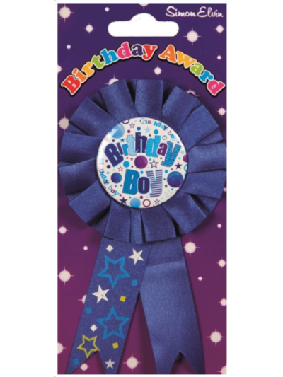 SIMON ELVIN BIRTHDAY BOY AWARD ROSETTES