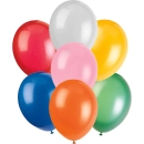 FANTASIA QUALITY BALLOONS: SOLID RANGE: RED, BLUE, BLACK,GREEN& PINK IN PACK OF 20