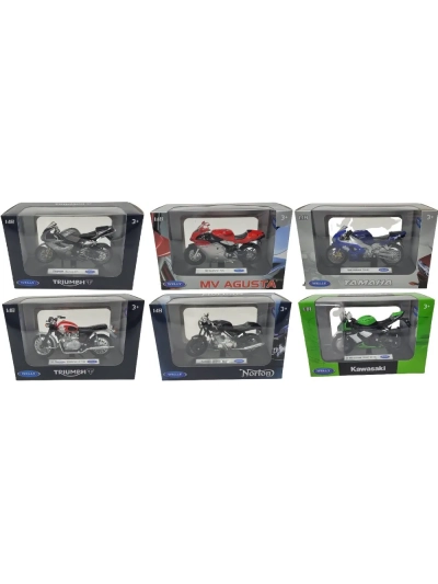 DIE CAST LICENSED MOTORBIKE IN BOX 16.5CM: SOLD SINGLE