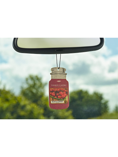 YANKEE CANDLE 2D CAR JAR BLACK CHERRY AIR FRESHENER