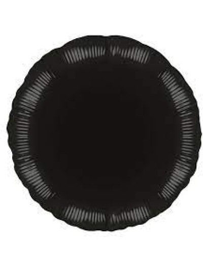 UNIQUE 18" ROUND BLACK FOIL BALLOON