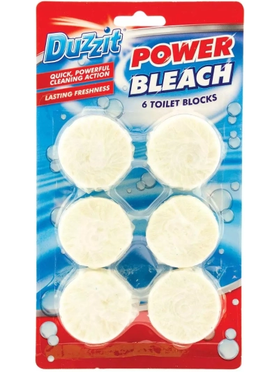 DUZZIT POWER BLEACH 6 TOILET BLOCKS