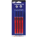 JUST STATIONERY 4 HANDWRITING PENS, BLUE INK ONLY