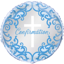 UNIQUE 18" BLUE CROSS CONFIRMATION FOIL BALLOON