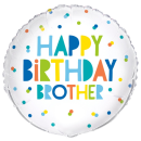 UNIQUE 18" HAPPY BIRTHDAY  BROTHER FOIL BALLOON