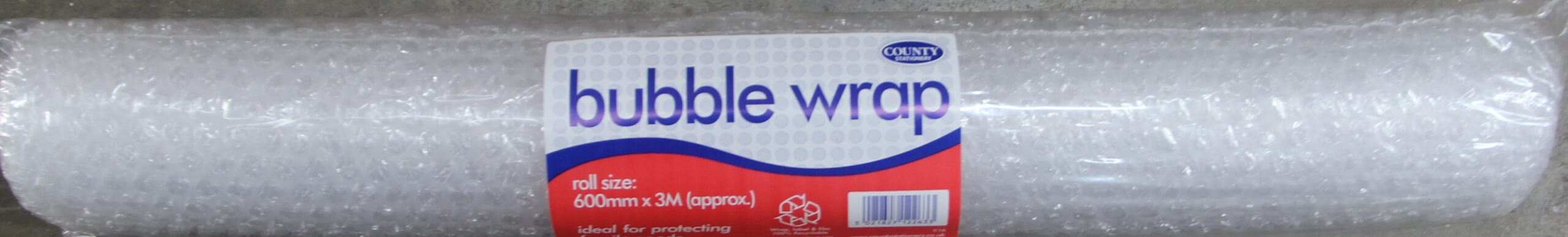 BUBBLE ROLL VALUE 600MMX3M 40MU