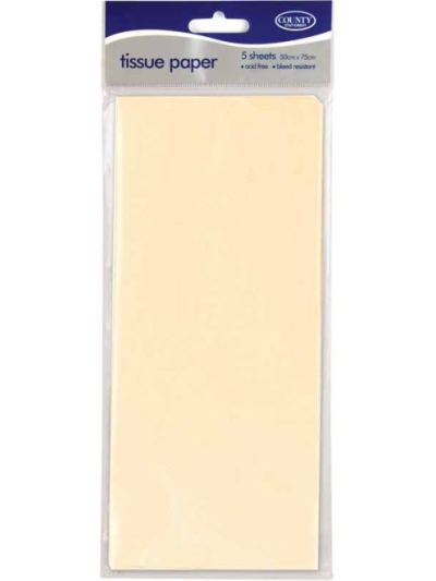 COUNTY TISSUE PAPER IVORY 10S