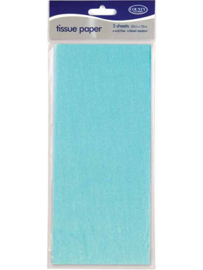 COUNTY TISSUE PAPER LIGHT BLUE 10S