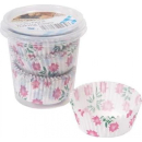 FLORAL CAKE CASES TUB PK75