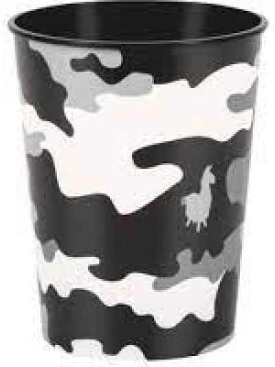 UNIQUE FORTNITE CAMOUFLAGE 16OZ PLASTIC CUP