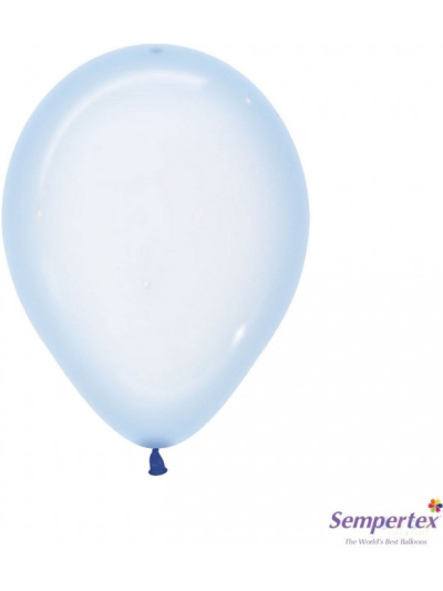 SEMPERTEX 12" ROUND CRYSTAL PASTEL BLUE BALLOONS PK50