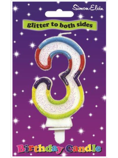 SIMON ELVIN NUMBER CANDLE -3